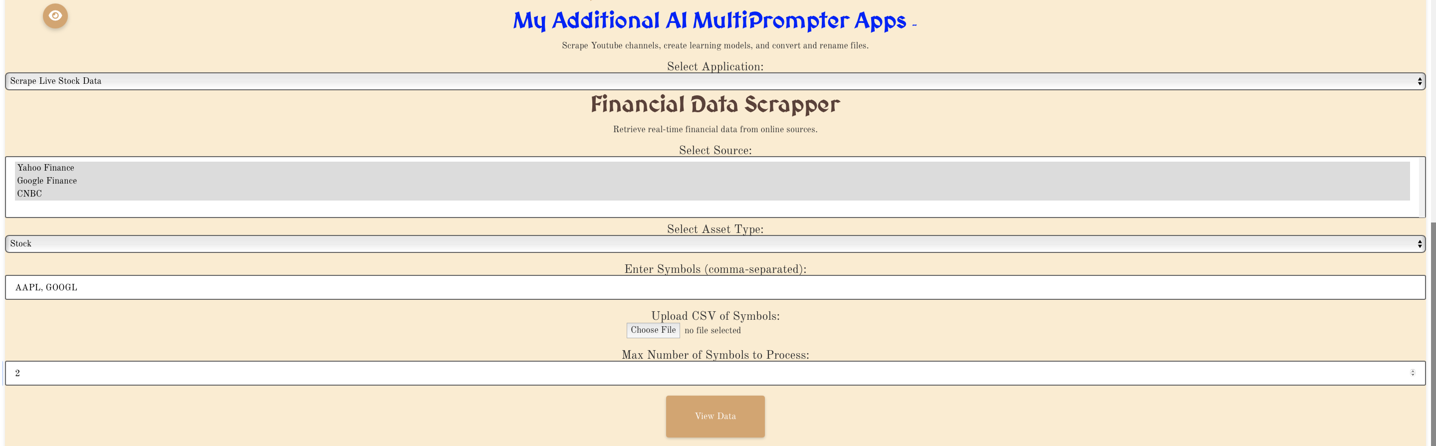 Financial Data Scraper - Step 2