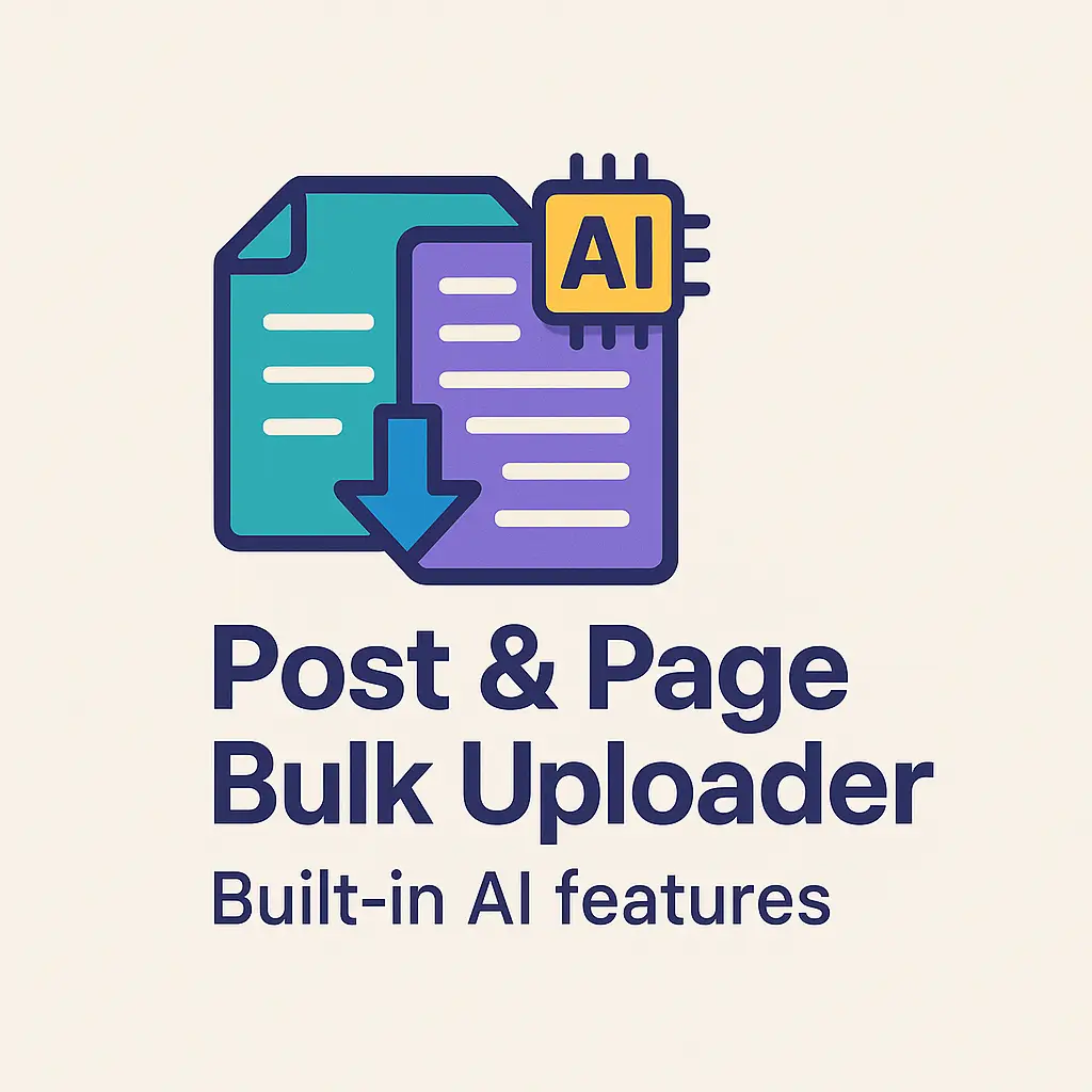Bulk post page uploader logo ai multiprompter